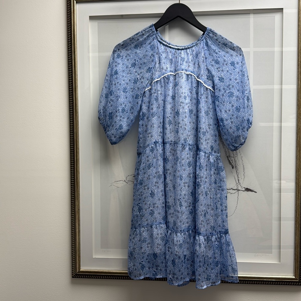 ❣️ ZARA KIDS girls BLUE FLORAL DRESS SIZE 10 ❣️LAST CHANCE / MUST BUNDLE